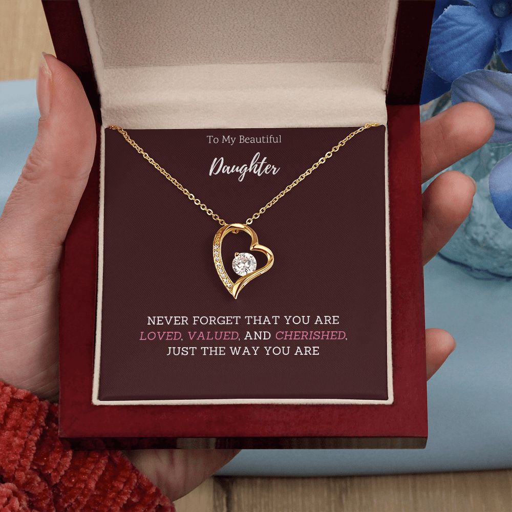 Love necklace to daughter