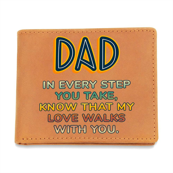 Leather Wallet for Dad Every Step