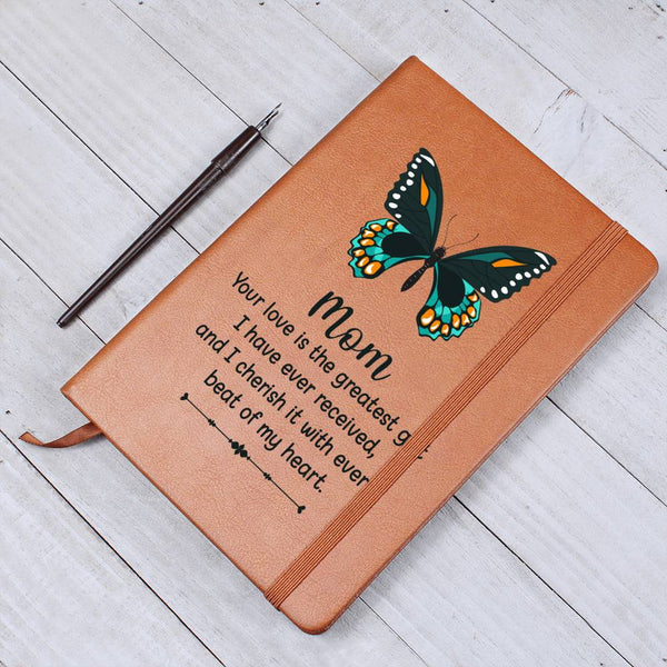 Leather Journal for Mom - Your Love is the Greatest Gift