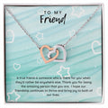 To my friend card with necklace box
