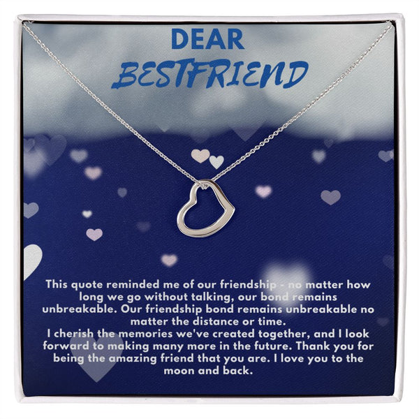 Dear bestfriend message card