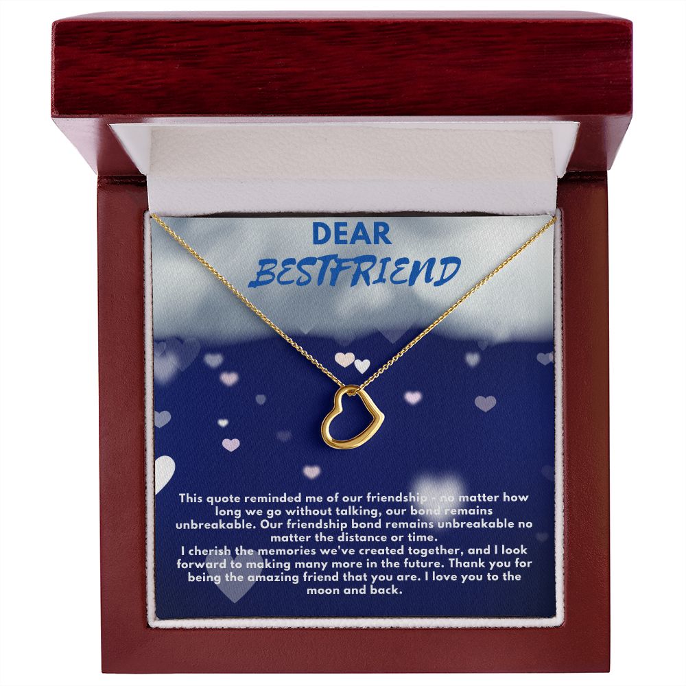 Dear bestfriend message card