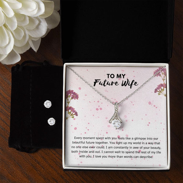 Necklace with card to future wife