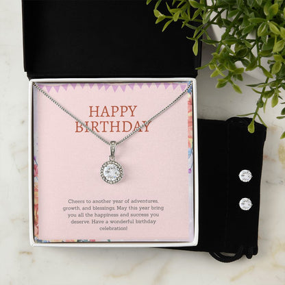 Happy birthday to a friend with necklace set