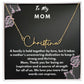 Signature name necklace to mom