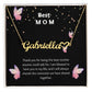 Custom name + heart necklace to best mom