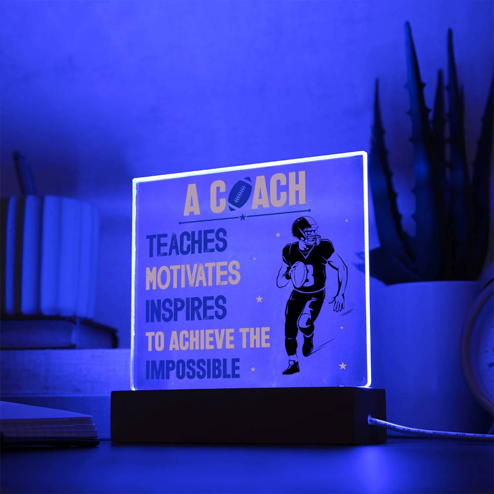 A Coach Teaches & Motivates