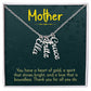 Multi Vertical Name Necklace for Mom- heart of gold