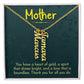 Multi Vertical Name Necklace for Mom- heart of gold