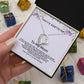 Happy birthday to my mom card with love necklace