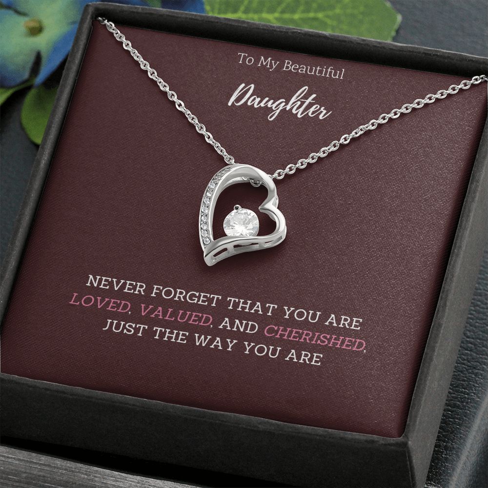 Love necklace to daughter