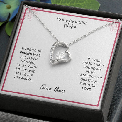 Love necklace to beautiful wife