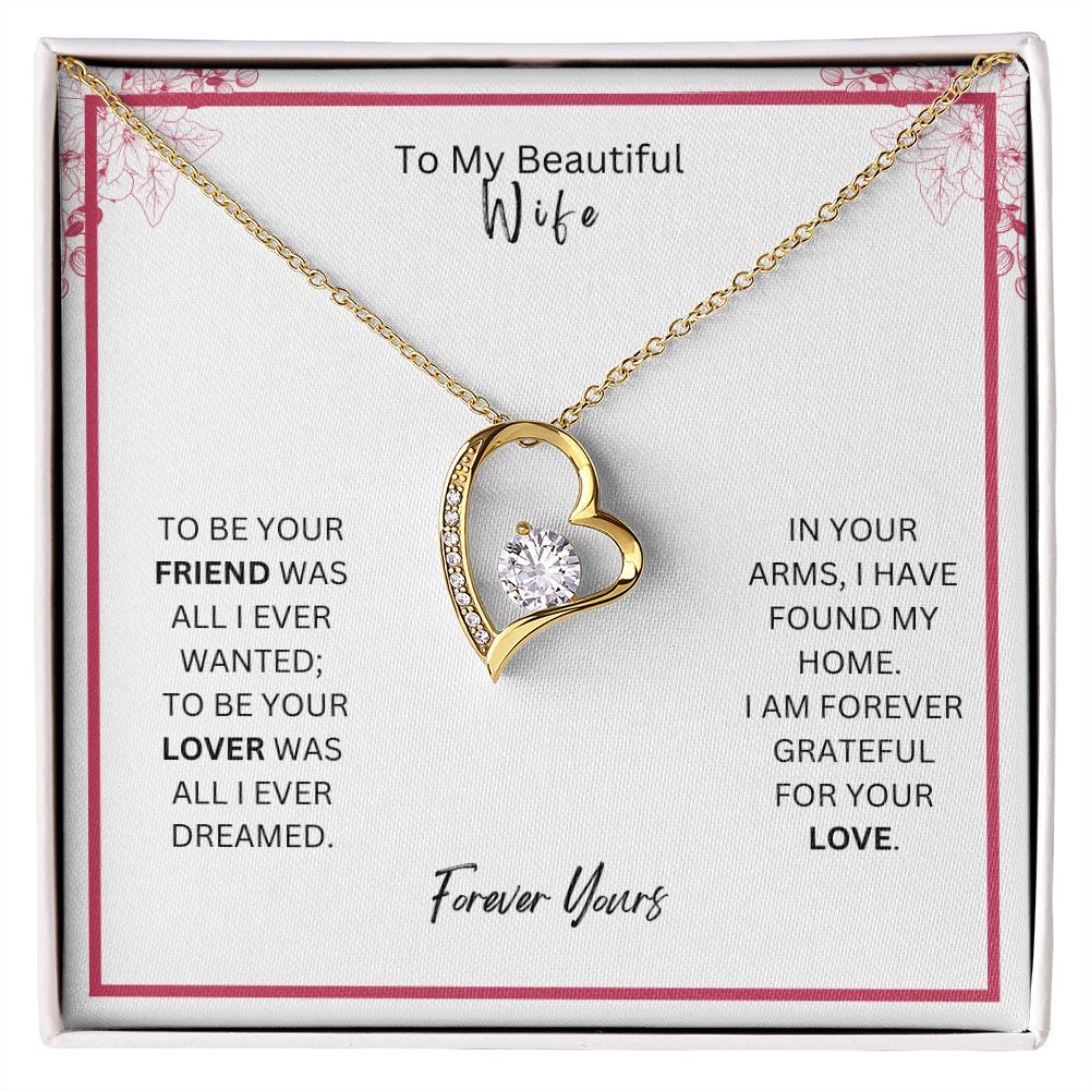 Love necklace to beautiful wife