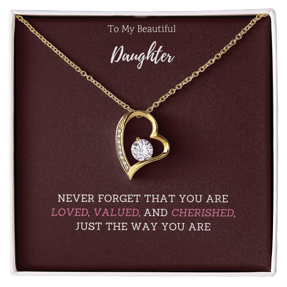 Love necklace to daughter