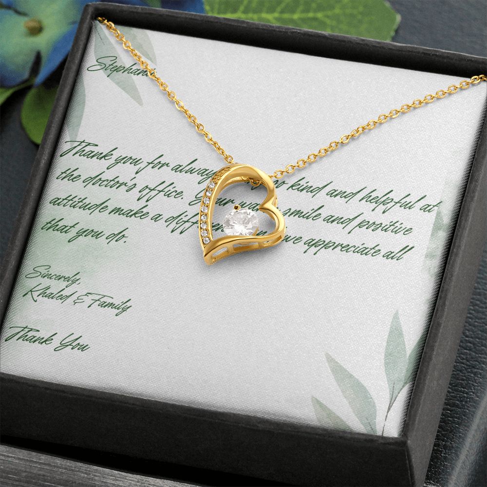 Forever love necklace to Stephanie