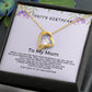 Happy birthday to my mom card with love necklace